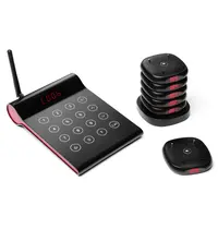 HENDI Oproepsysteem | Controller + Laadstation + 10 Piepers | Draadloos (Oplaadbaar) | Bereik 500m