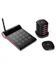 HENDI Oproepsysteem | Controller + Laadstation + 10 Piepers | Draadloos (Oplaadbaar) | Bereik 500m 