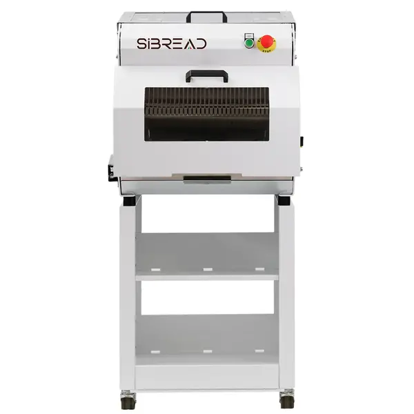 Broodsnijmachine | SS4B | Brood 420x270mm | Div. Snijdikten | Automatisch | 0.75kW (400V) | Zelfbediening | Incl. Onderstel | 610x760x1620(h)mm