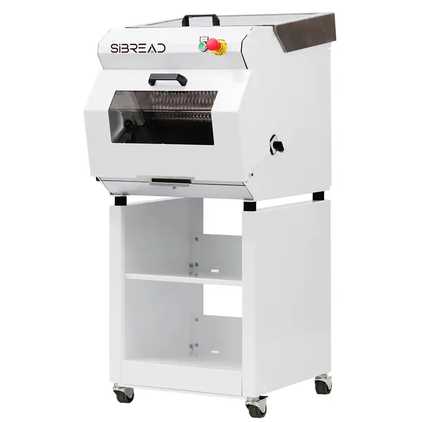 Broodsnijmachine | SS4B | Brood 420x270mm | Div. Snijdikten | Automatisch | 0.75kW (400V) | Zelfbediening | Incl. Onderstel | 610x760x1620(h)mm