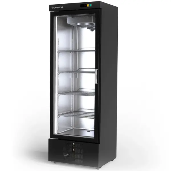 Wandvriezer | EBC | Zwart | -15°C/-20°C | Geforceerd | Draaideur | Temperatuur-/Deuralarm | 680x735x2055(h)mm