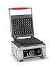 CombiSteel Wafelijzer | Enkel | Belgische Wafels (80x160mm) | 2.2kW (230V) | 300x320x300(h)mm 