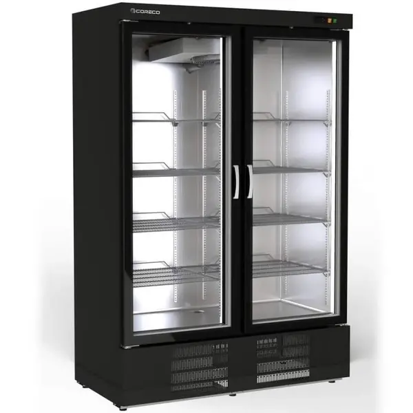 Wandkoeling | EBR | Zwart | -2°C/+8°C | Geforceerd | Draaideuren | Temperatuur-/Deuralarm | 1370x735x2055(h)mm