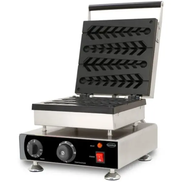 Wafelijzer | Enkel | Lollypopwafels (223x52x40mm) | 1.75kW (230V) | Timer | 305x430x505(h)mm