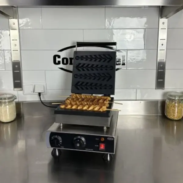 Wafelijzer | Enkel | Lollypopwafels (223x52x40mm) | 1.75kW (230V) | Timer | 305x430x505(h)mm