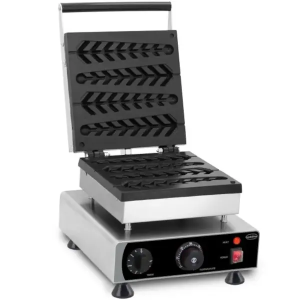 Wafelijzer | Enkel | Lollypopwafels (223x52x40mm) | 1.75kW (230V) | Timer | 305x430x505(h)mm