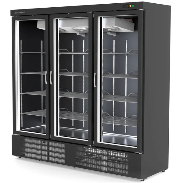Wandkoeling | EBR | Zwart | -2°C/+8°C | Geforceerd | Draaideuren | Temperatuur-/Deuralarm | 2055x735x2055(h)mm