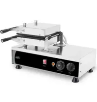 CombiSteel Wafelijzer | Enkel | Brusselse Wafels (167x102x28mm) | 1.2kW (230V) | Draaibaar | Timer | 605x280x250(h)mm
