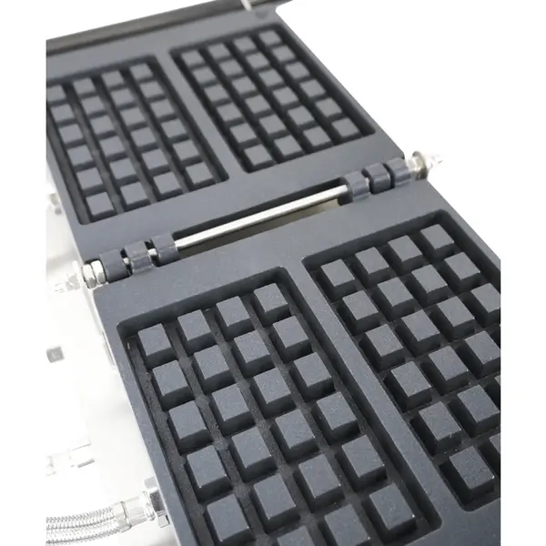 Wafelijzer | Enkel | Brusselse Wafels (167x102x28mm) | 1.2kW (230V) | Draaibaar | Timer | 605x280x250(h)mm