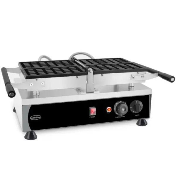 Wafelijzer | Enkel | Brusselse Wafels (167x102x28mm) | 1.2kW (230V) | Draaibaar | Timer | 605x280x250(h)mm
