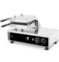 CombiSteel Wafelijzer | Enkel | Brusselse Wafels (88x88x26mm) | 1.2kW (230V) | Draaibaar | Timer | 605x280x250(h)mm