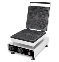 CombiSteel Wafelijzer | Enkel | Luikse Wafels (112x112x16mm) | 1.75kW (230V) | Timer | 305x430x505(h)mm