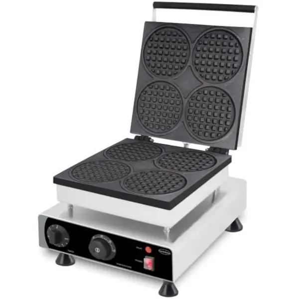 Wafelijzer | Enkel | Luikse Wafels (112x112x16mm) | 1.75kW (230V) | Timer | 305x430x505(h)mm