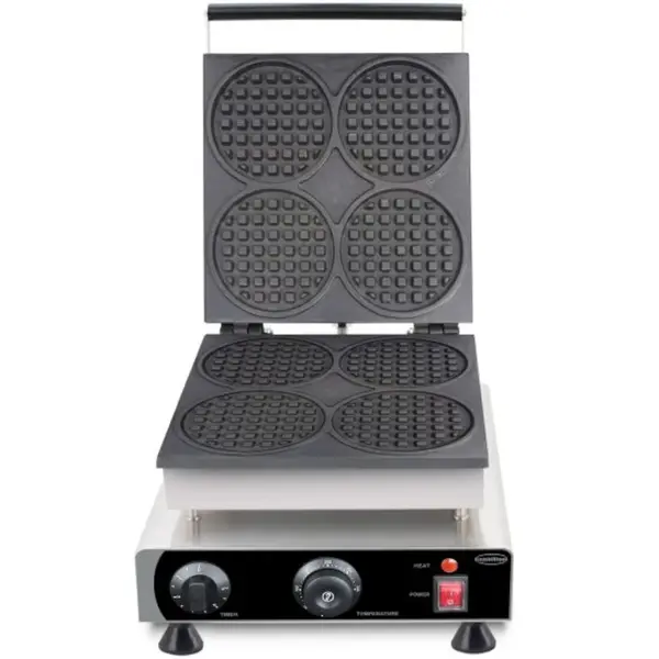 Wafelijzer | Enkel | Luikse Wafels (112x112x16mm) | 1.75kW (230V) | Timer | 305x430x505(h)mm