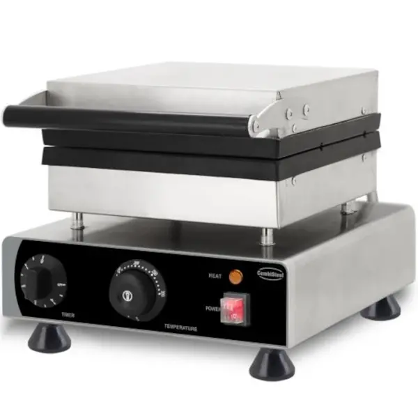 Wafelijzer | Enkel | Luikse Wafels (112x112x16mm) | 1.75kW (230V) | Timer | 305x430x505(h)mm
