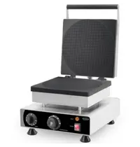 CombiSteel Wafelijzer | Enkel | Stroopwafels (250x250x3mm) | 1.75kW (230V) | Timer | 305x430x505(h)mm