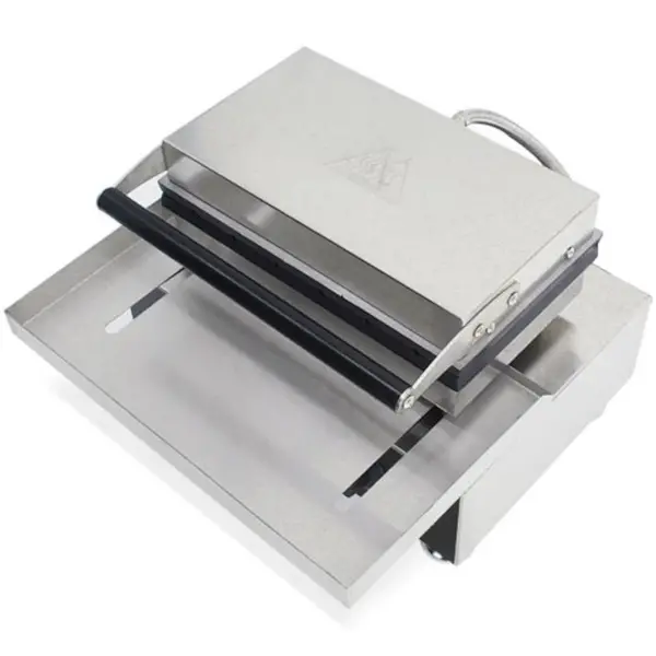 Wafelijzer | Enkel | Brusselse Wafels (81x55x14mm) | 1.75kW (230V) | Timer | 380x350x465(h)mm