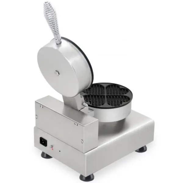 Wafelijzer | Enkel | Hartvormige  Wafels (87x80x14mm) | 1kW (230V) | Timer | 450x250x270(h)mm