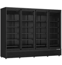 UNNICOOL Drankenkoeling | 2025L | Zwart | 0°C/+10°C | Geforceerd | Draaideuren | Wielen | 2508x710x1997(h)mm