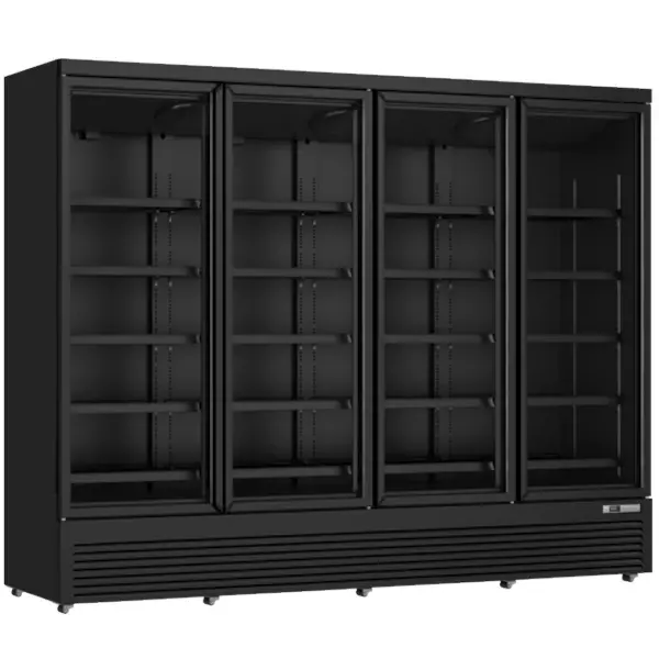 Drankenkoeling | 2025L | Zwart | 0°C/+10°C | Geforceerd | Draaideuren | Wielen | 2508x710x1997(h)mm