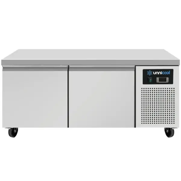 Koelwerkbank | Laag Model | 2 Laden (1/1 GN) | -2°C/+8°C | Geforceerd | Wielen | 1210x700x600(h)mm