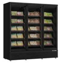 UNNICOOL Vrieskast | 1530L | Zwart | -18°C/-22°C | Geforceerd | Draaideuren | Wielen (Geremd) | 1880x710x1997(h)mm