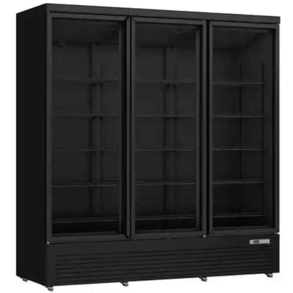 Vrieskast | 1530L | Zwart | -18°C/-22°C | Geforceerd | Draaideuren | Wielen (Geremd) | 1880x710x1997(h)mm