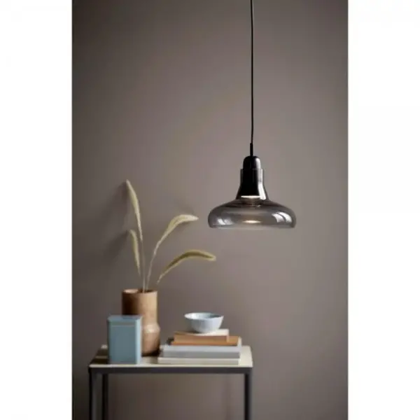 Hanglamp | CHRYSTIE | Rookgrijs | Ø200x197(h)mm