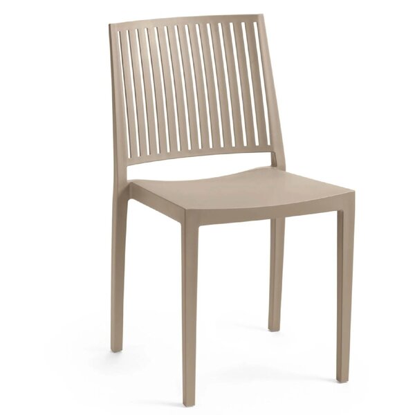 Stoel | Kunststof | Taupe | In-/Outdoor | 430x560x820(h)mm