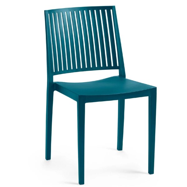 Stoel | Kunststof | Turquoise | In-/Outdoor | 430x560x820(h)mm