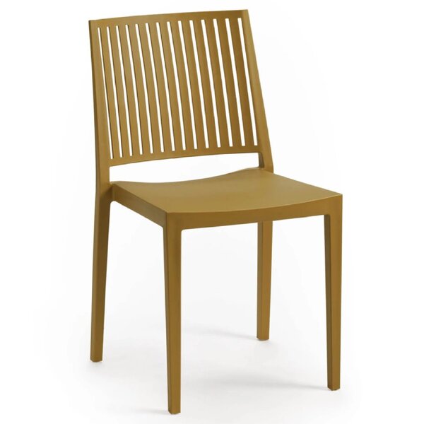Stoel | Kunststof | Zandkleurig | In-/Outdoor | 430x560x820(h)mm