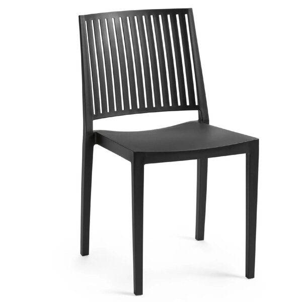 Stoel | Kunststof | Zwart | In-/Outdoor | 430x560x820(h)mm