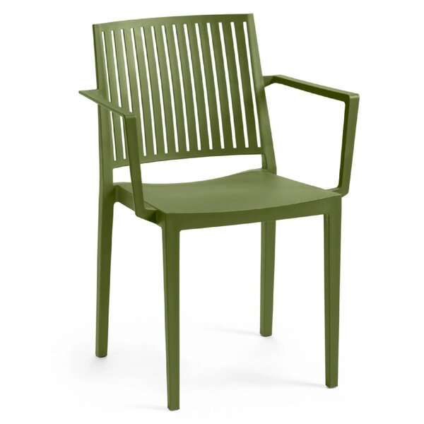 Stoel | Kunststof | Groen | In-/Outdoor | 570x560x820(h)mm