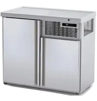 Coreco Vatenkoeler | RVS | 2x 50L (KEG) | +5°C/+8°C | Geforceerd | Glazen Achterzijde | 1100x600x975(h)mm 