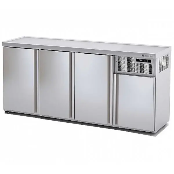 Vatenkoeler | RVS | 4x 50L (KEG) | +5°C/+8°C | Geforceerd | 2120x600x975(h)mm