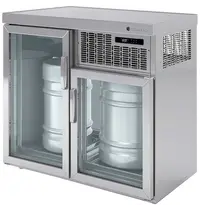 Coreco Vatenkoeler | RVS | 2x 50L (KEG) | +5°C/+8°C | Geforceerd | 1100x600x975(h)mm 