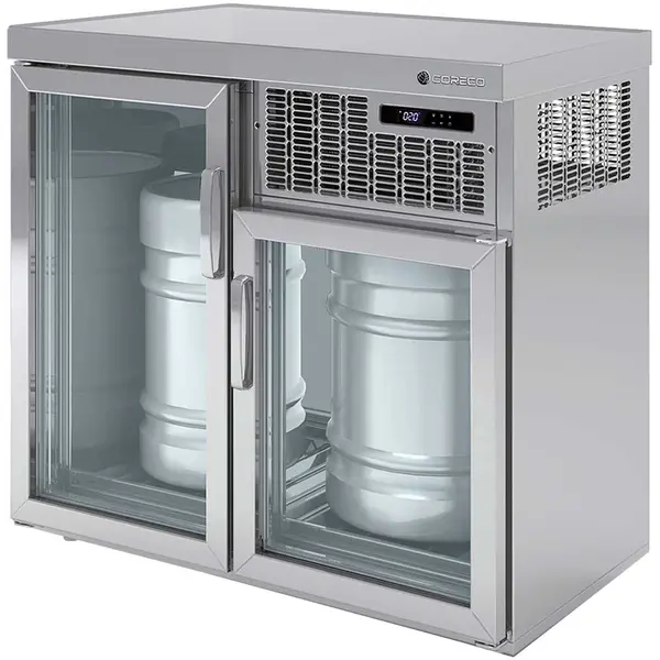 Vatenkoeler | RVS | 2x 50L (KEG) | +5°C/+8°C | Geforceerd | 1100x600x975(h)mm