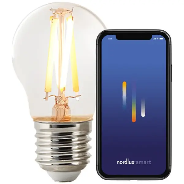 Lichtbron | SMART | E27 | LED | Wittinten (2200 t/m 6500K) | 600 Lumen | Per Stuk | Dimbaar | App | Ø45x80(h)mm
