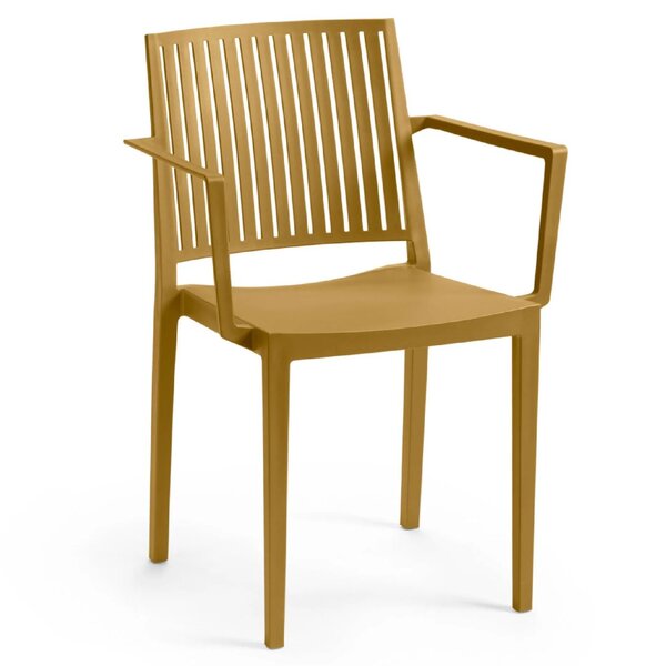 Stoel | Kunststof | Zandkleurig | In-/Outdoor | 570x560x820(h)mm