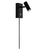Nordlux Wandlamp | OMARI | Zwart | Incl. Lichtbron (Dimbaar) | Ø30x120(h)mm 