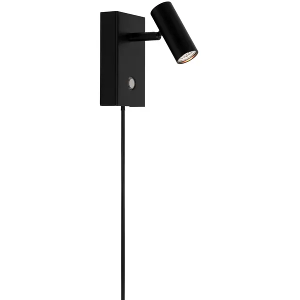 Wandlamp | OMARI | Zwart | Incl. Lichtbron (Dimbaar) | Ø30x120(h)mm