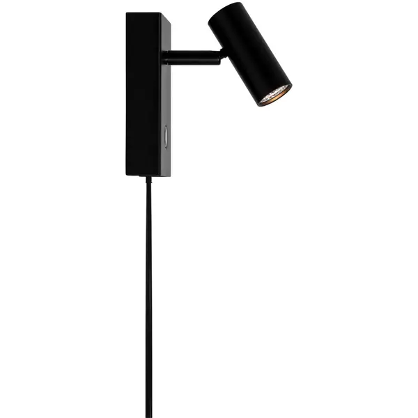 Wandlamp | OMARI | Zwart | Incl. Lichtbron (Dimbaar) | Ø30x120(h)mm