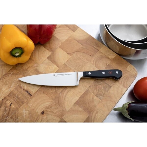Koksmes | CLASSIC | RVS | Zwart | Lengte 160mm
