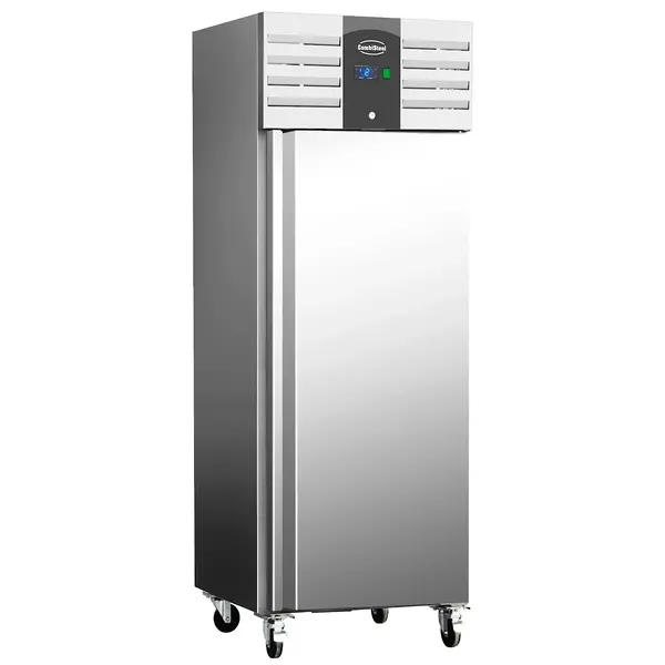 Koelkast | STANDARD LINE | 600L (2/1 GN) | RVS | +2°C/+8°C | Statisch + Ventilator | Wielen (Geremd) | 680x810x2010(h)mm
