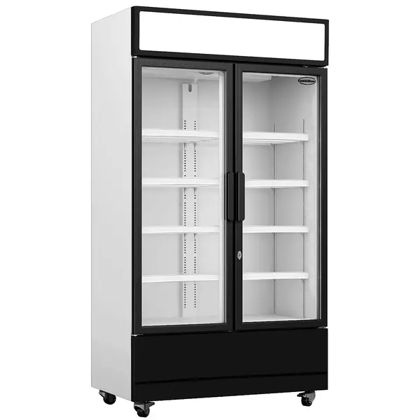 Koelkast | 750L | Zwart/Wit | +1°C/+10°C | Geforceerd | Draaideuren | Wielen (Geremd) | 1120x610x1973(h)mm