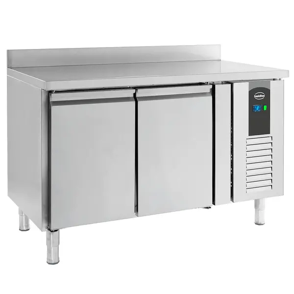 Koelwerkbank | STANDARD LINE | 282L | 2 Deuren (1/1 GN) | -2°C/+8°C | Geforceerd | Achteropstand | 1360x700x850/950(h)mm