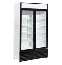 CombiSteel Koelkast | 750L | Zwart/Wit | +2°C/+10°C | Geforceerd | Draaideuren | Wielen (Geremd) | 1120x610x1965(h)mm