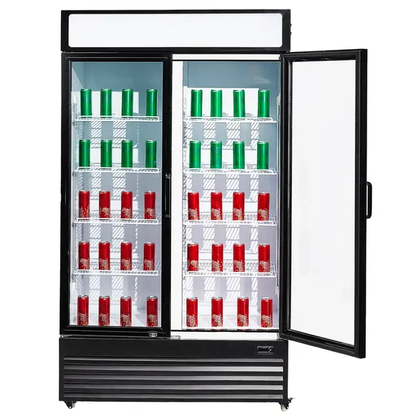 Koelkast | 750L | Zwart/Wit | +2°C/+10°C | Geforceerd | Draaideuren | Wielen (Geremd) | 1120x610x1965(h)mm