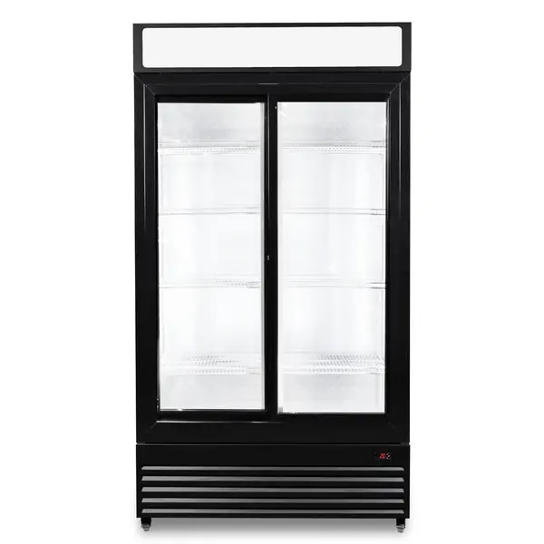 Koelkast | 750L | Zwart/Wit | +2°C/+10°C | Geforceerd | Schuifdeuren | Wielen (Geremd) | 1120x610x1965(h)mm