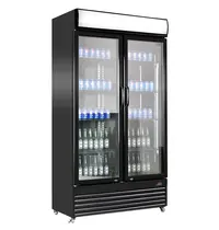 CombiSteel Koelkast | 780L | Zwart | +2°C/+10°C | Geforceerd | Draaideuren | Wielen (Geremd) | 1120x595x2100(h)mm 